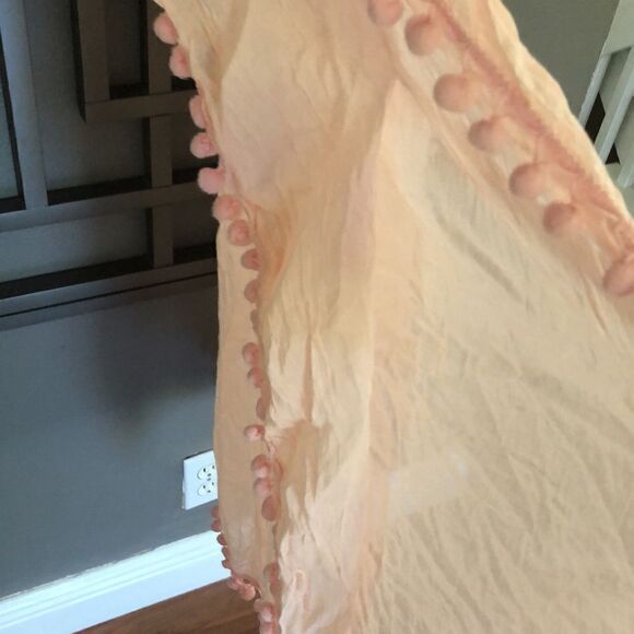 NWT Z&L peach gauze 100% cotton Palm palm beach cover up one size as is - Picture 7 of 11